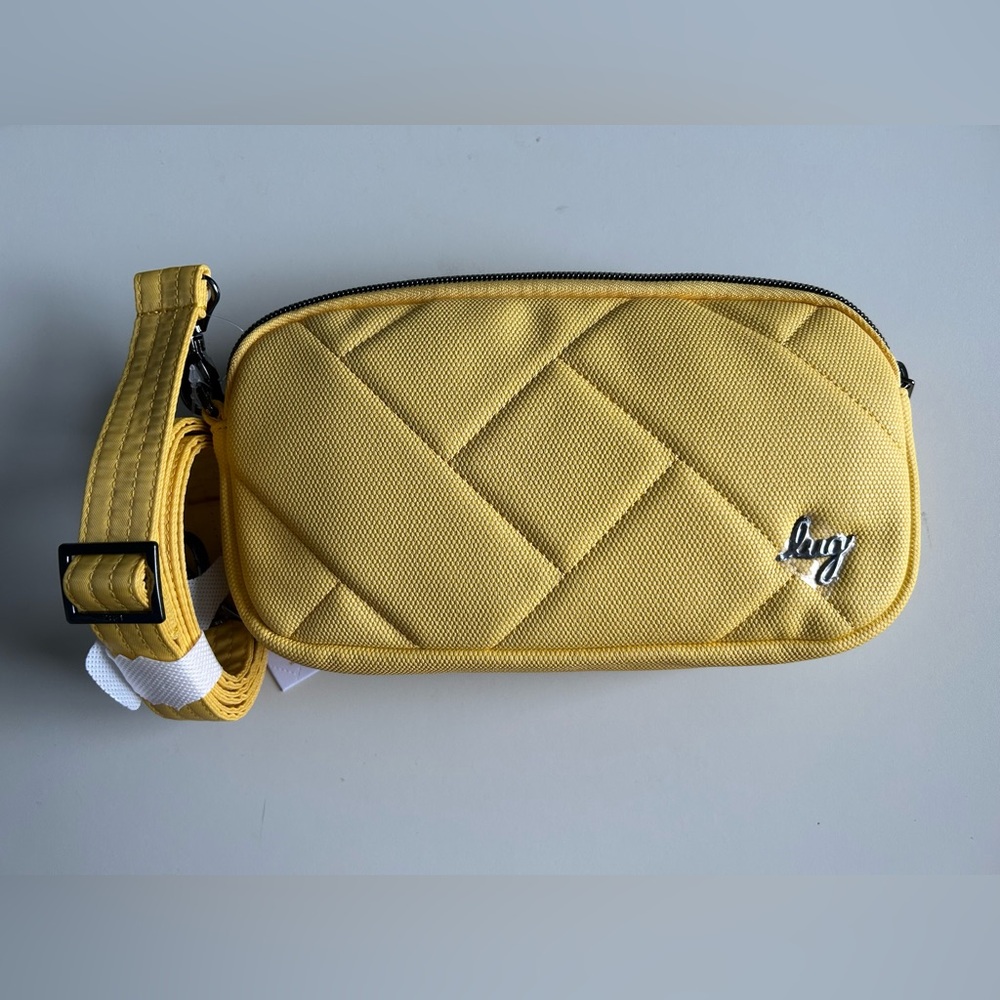 LUG COUPE XL VL MATTE LUXE CONVERTIBLE CROSSBODY BANANA NWT